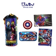 Kidztime x Marvel Avengers 2 Folded Organiser Pencil Pouch Water Bottle Holder A5 Notebook PVC Magnet Spiderman Puzzle