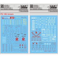 [Da Lin] Water Decal PG 1/60 RX-0 Unicorn