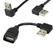 10cm 20cm USB 2.0 A Male to Female Angled Extension Adaptor cable Cables Ycx36102