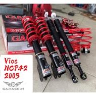 Toyota Vios NCP42 NCP93 NCP150 NCP151 GAB SS Fully Adjustable Hilow Soft hard Bodyshift