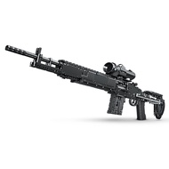1:1 MK14 Building Bricks Gun Collection Toy - 1606 PCS Model Gun Building Block Sniper Set Shootable