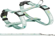 TRIXIE Junior 15345 Puppy Harness with Lead Size S - M: Chest Circumference 23-34 cm/8 mm in Mint - 