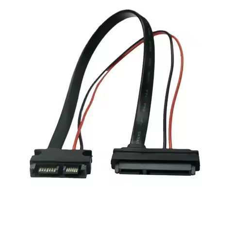 SATA Cable Serial ATA 22Pin 7+15 Female To Slimline SATA 13Pin 7+6 PIN Male Connector Converter Cord