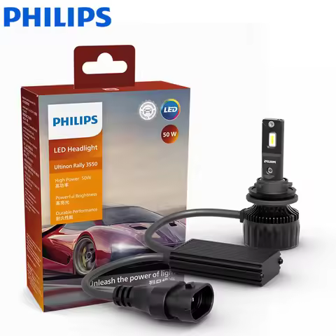 Philips Ultinon Rally 3550 H11 LED Head Light 100W 9000LM Max Power Bright 6500K White Turbo Upgrade