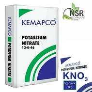 Potassium Nitrate 13-0-46 Kemapco BAJA KN03 / 1KG Baja Pengalak Bunga & Buah