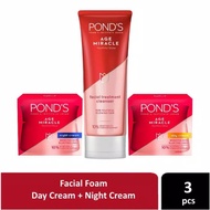Paket Hemat Pond's Age miracle ( Pond's MINI day&amp; night cream+facia