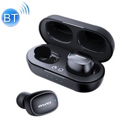 (top of the world)awei T13 TWS Bluetooth V5.0 Ture Wireless Sports Headset with Charging Case(Black)