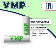 VMP Rechargeable Battery Charger AA Battery Charger A2 Battery 1100mAh