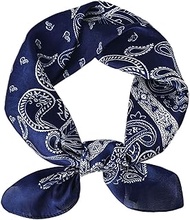 Bandana Women's Neckerchief Women's Lightweight Silk Scarf Headscarf Elegant Scarf Gift for Women, D