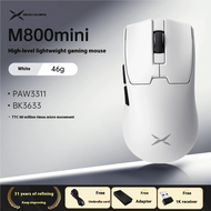 Delux M800ชุด MIMI สวิตช์ PAW3395เมาส์เล่นเกม DPI สูงสุด26000 2.4G ไร้สายชาร์จได้42G TTC สำหรับพีซี/