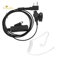 Fbi 2pin Covert Acoustic Air Tube Security Earpiece Headset Mic Walkie Talkie Earphone Earphone For 