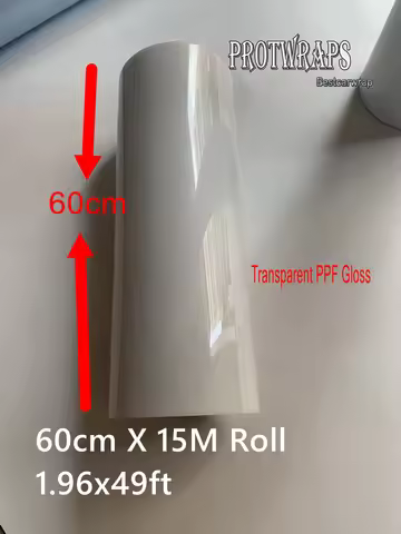 60cm x 15m Roll TPU PPF For Car Paint protection film Best Transparent PPF Coating like suntek xpel 