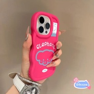 Simple Line Elephant 3D Wave Matte Phone Case For itel Vision 3 2 2S 1 Plus S25 Ultra S23 S18 S17 P3