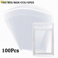 LONTIME 100 Sheets PSA BGS Slab Sleeve, Strong Waterproof PSA BGS Card Brick Film,  Transparent Dura