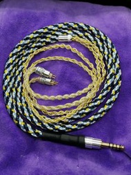 超粗芯7n單晶銅鍍銀鍍金耳機線升級線 Shure QDC fender campfire westone inear fitear 2.5mm 3.5mm 4.4mm mmcx cm ipx a2dc