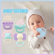 Victoky Teether Baby Rattle Newborn Soft Rubber Teether Toys Baby Teether Accessories Toy Gigit Bayi