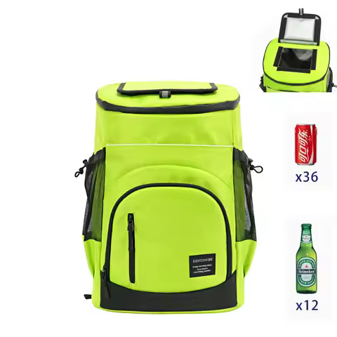 33L Refrigerator Bag Soft Large 36 Cans Insulated Cooler Backpack Thermal Isothermal Fridge Travel B
