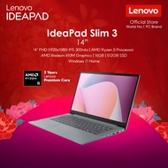 Lenovo IdeaPad Slim 3 Laptop — AMD Ryzen 5 7520U - 16GB RAM - 512GB SSD - 14" FHD Display