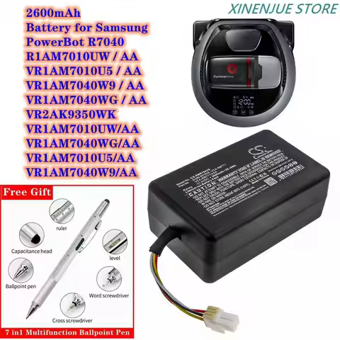 Cameron Sino Vacuum Battery DJ96-00193E,VCA-RBT71,VCA-RBT71/XAA for Samsung PowerBot R7040,R1AM7010U