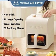 √[Ready stock][Bruno]Air Fryer(3.5L/5L) Intelligent Visualization Electric Fryer Auto Multi-Function