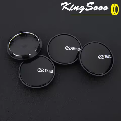 4PCS ENKEI Rim Center Cap 62mm OD / 56mm Clip ENKEI Emblem Sticker Wheel Cover Caps Wheel Hub Cap Bl