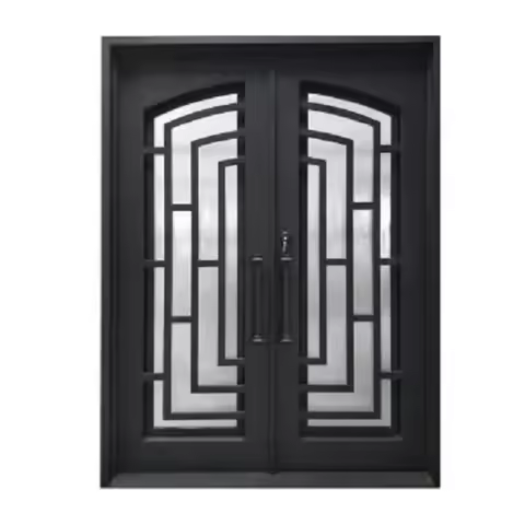 #Modern house lowes price rustic wrought iron double exterior main door designs