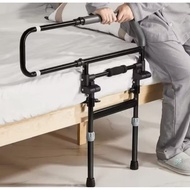 BED RAIL FOR ELDERLY: FOLDABLE WITH LEG SUPPORT