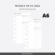 A6 - Planner 2026, Weekly Planner 2026, FULL 1 Year by INK_ON_PAPER