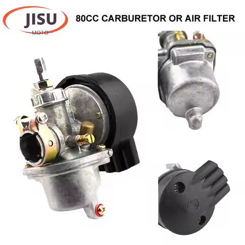 Carburetor With Air Filter For 49cc 60cc 66cc 80cc Carburetor 2 Stroke Engine Motorized Bicycle Moto