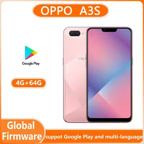 OPPO A3S smartphone Global firmware CPU Qualcomm Snapdragon 450 4230mAh camera 13MP Android 8.1 used