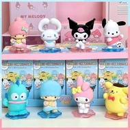 MINISO Sanrio Blind Box Back Small Partner Pachacco Hangyodon Cinnamorall Kuromi Hand Office Gift De