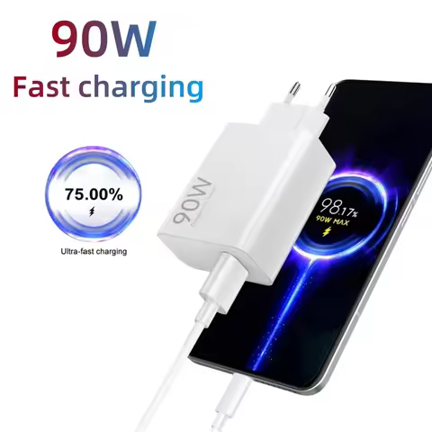 USB Fast Charge 90W Phone Charger High Speed Mobile Phone Power Adapter For Xiaomi iPhone Huaweim Sa