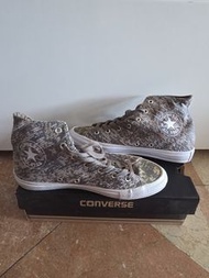 Converse All Star 銀色厚底帆布鞋 波鞋 boot形 中筒帆布鞋