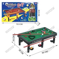 Children Billiard Pool Table, American Snooker Suitable for 36+ months Kids, with 2 Sticks, Balls