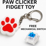 SG Paw Clicker Fidget Toy Keychain | Cat Paw Clicker Keychain | Stress Relief Fidget | FREE Mechanic