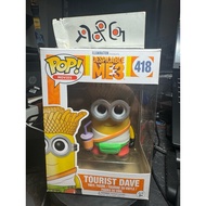 (R&G2H) Funko POP Despicable Me 3 - Toruist Dave (418) with Boss Protector