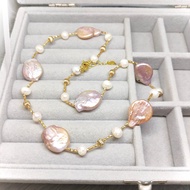 Statement Baroque & Freshwater Pearl Adjustable Necklace