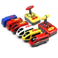 discount RC Electric Train Set With Carriage Sound and Light Express Truck FIT Wooden Track Children