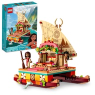 LEGO Disney Princess Moanas Wayfinding Boat 43210 Moana and Sina Mini-Dolls Dolphin Figure Creative 