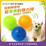 宜特狗狗玩具發聲刺球大型犬金毛耐咬磨牙幼犬泰迪貴賓狗咬膠寵物