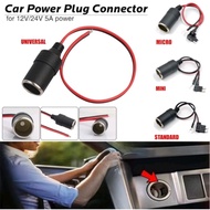 Female 12V-24V Car Auto Cigarette Lighter Socket Plug Connector / DVR Socket