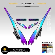 SUZUKI STRIPING CRYSTAL TUNE MOTIF X12 STICKER CRYSTAL TUNE CUSTOM STICKER ORIGINAL CRYSTAL MOTORCYC