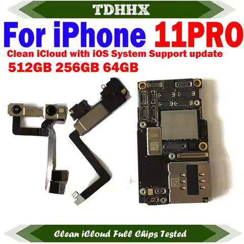 Motherboard For iPhone 11 Pro Support iOS Update Clean iCloud 128gb 256gb Main Logic Board Full Work