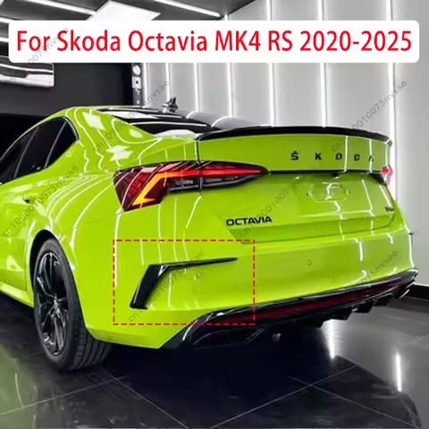 For Skoda Octavia RS Sedan / Combi Estate MK4/ MK4 Facelift 2020-2025 Rear Side Splitter Bumper Side