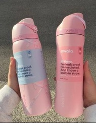 Owala Tied And True Blue Pink Bows Water Bottle 32oz 不銹鋼保溫冰霸隨行杯 32安士