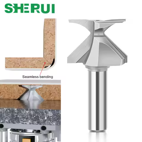 6mm 12mm 1/2" 1/4" Shank Arc Bending Integrated Router Bit Forming Tool Arc Bending Router Bit for W