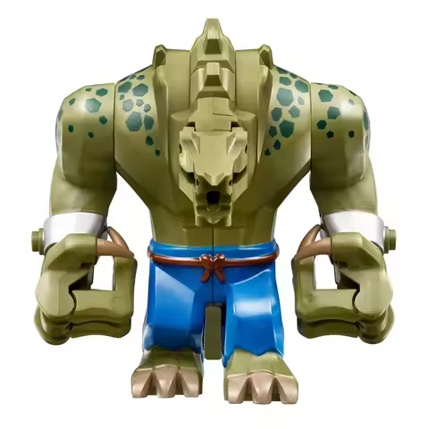 Big Size 10.5cm Killer Croc Tail Gator Crocodile Killer Model Building Blocks Enlighten Action Figur