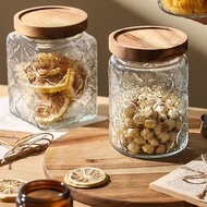 客製木蓋 復古海棠花收納罐 胡桃木蓋子刻字 收納罐 廚房收納