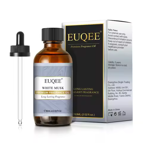 EUQEE 60ML Premium Fragrance Oil White Musk Sea Breeze Bubble Gum Chocolate Leather Baby Powder Arom