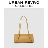 URBAN REVIVO2022 new women accessories niche design shoulder bag AW04TB2N2003 . กระเป๋าสะพาย Pale yellow